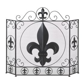 FLEUR-DE-LIS FIREPLACE SCREEN