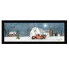 Trendy Decor 4U "Winter on The Farm" Framed Wall Art, Modern Home Decor Framed Print for Living Room