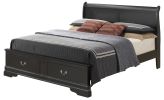 Elegant Black Queen Storage Bed With Style