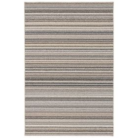 Carnival Stripe Polypropylene Assorted Earth Tones Indoor Area Rug, 3' x 5'