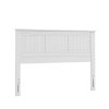 Walton Window Pane Wood Queen Panel Headboard - White