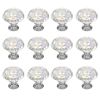 VEVOR Cabinet Knobs, 12 Pack, 1.22 Inch Acrylic & Zinc Alloy Drawer Pulls Door Handles, Diamond Kitchen Solid Knobs Dresser Handles