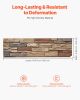VEVOR Faux Stacked Stone Panel, 45.6 x 12.8 in Artificial Stone Wall Panels, High-Density PU Stones Siding Panel, Easy to Cut