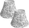 Printed LampShade Set of 2, 6" Top X 12" Bottom X 8.5" High For table and floor lamps