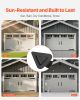 VEVOR Magnetic Garage Door Hardware Kit, Decorative Garage Door Hinges Handles, Black Carriage House Accents, No Installation Needed