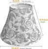 Printed LampShade Set of 2, 6" Top X 12" Bottom X 8.5" High For table and floor lamps