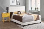 Glory Furniture Caldwell G1305-QB-UP Queen Bed , WHITE