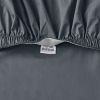 Cool Crisp 4-Piece 300 Thread Count Gray Cotton Percale Sheet Set, King