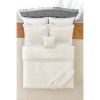 5-Piece Cream Cozy Plush Comforter Set, Full/Queen