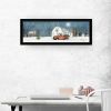 Trendy Decor 4U "Winter on The Farm" Framed Wall Art, Modern Home Decor Framed Print for Living Room