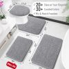 OLANLY Bathroom Rugs 30x20, Extra Soft Absorbent Chenille Bath Rugs, Rubber Backing Quick Dry, Machine Washable Bath Mats for Bathroom Floor