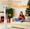 3-in-1 Quiet Space Heater - 120° Wide Coverage, 3D Fireplace Effect, Timer & Remote, Portable Indoor Heater with Multiple Protections