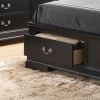 Elegant Black Queen Storage Bed With Style