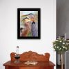 "Blue Heron Duet" by Stellar Design Studio, Ready to Hang Framed Print, Black Frame