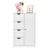 High quality waterproof bathroom storage cabinet smooth sturdy durable lightweight space saving easy to move provides ample space for essentials long