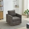 30.7"W Square Upholstered Swivel Accent Chair and Comfy Accent Single Sofa Chair, 360 Degree Club Chair
