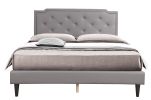 Glory Furniture Deb G1112-QB-UP Queen Bed - All In One Box , LIGHT GREY