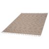 LOOM & LUXE Collection 5X7 Mocha /Geometric Indoor/Outdoor Area Rug
