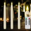 Flameless Taper Candles with Remote Control and Timer, Battery Operated LED Candlesticks with Flickering 3D Flame