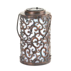 Outdoor Garden Solar Lantern with Gate Design