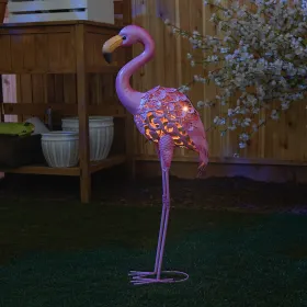Tall Solar Flamingo Statue - Stand Out in Style with this Eye-Catching Garden Decor