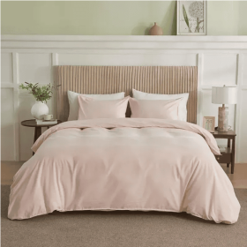 Serta Simply Clean Pleated Duvet Cover Queen (Option: Style2)