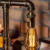 Twilight Steampunk Handmade Vintage Adjustable Pipe Lamp